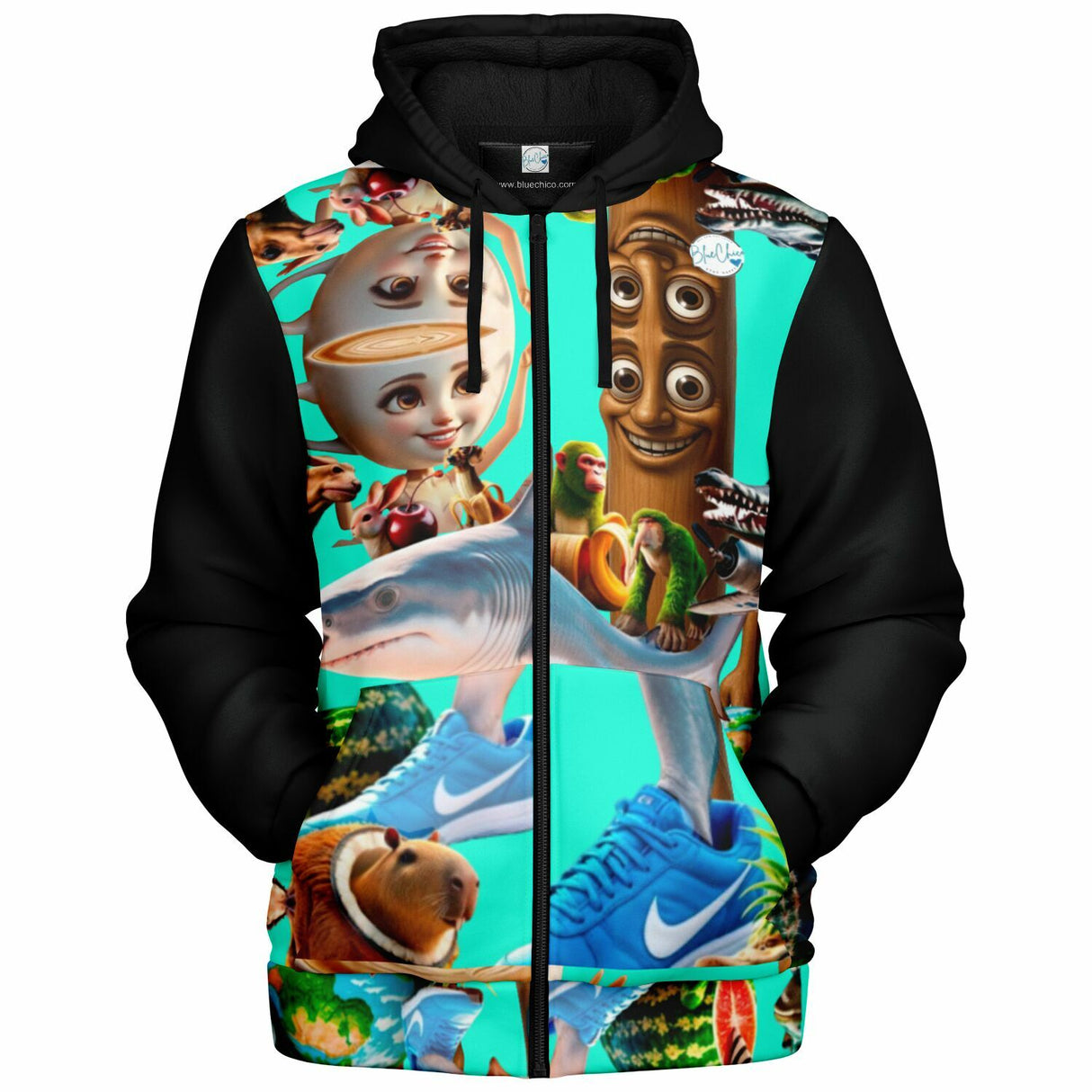 Italian Brainrot UNISEX Zip Up Youth Coat (Husky Fit)