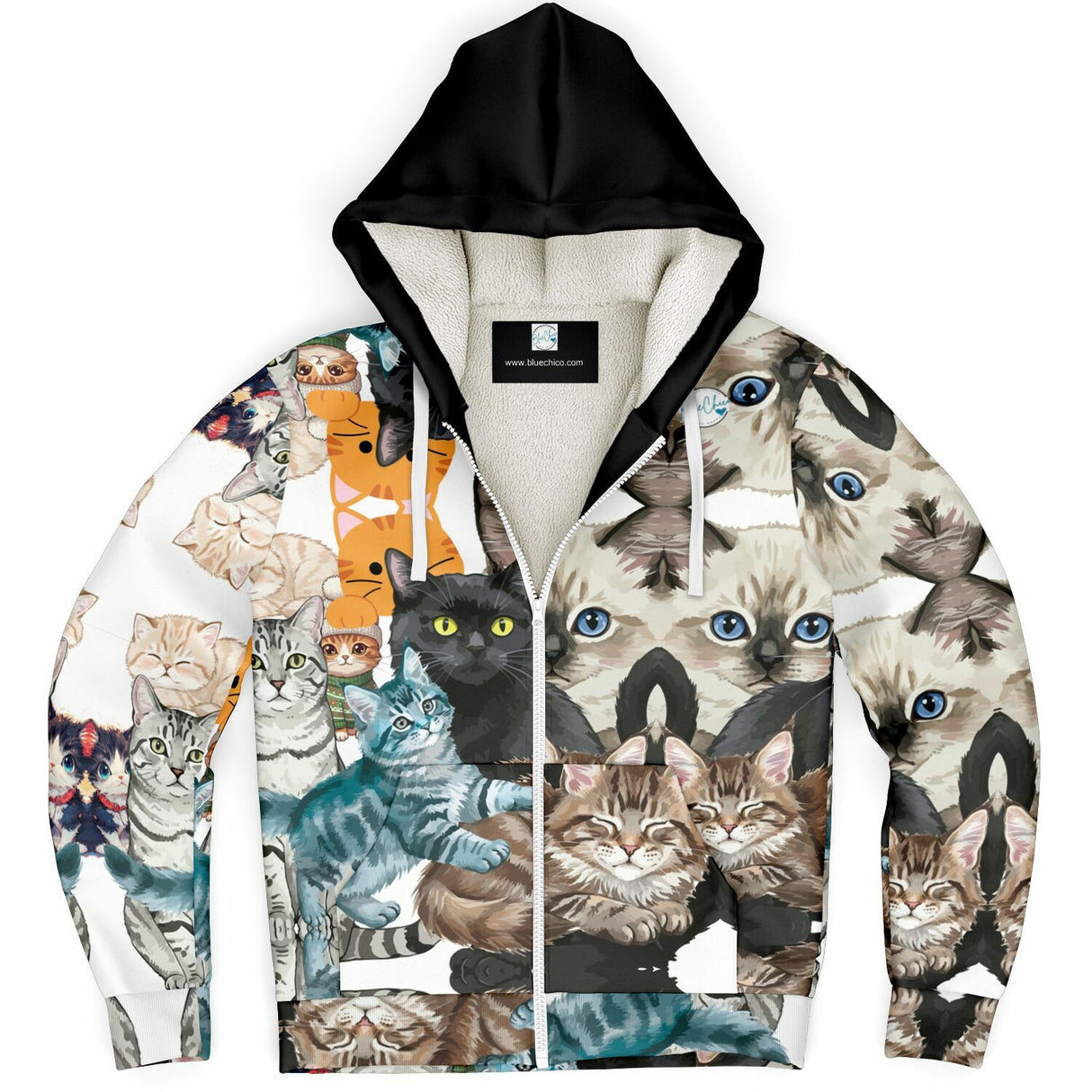 Cat Love UNISEX Zip Up Youth Coat (Husky Fit)