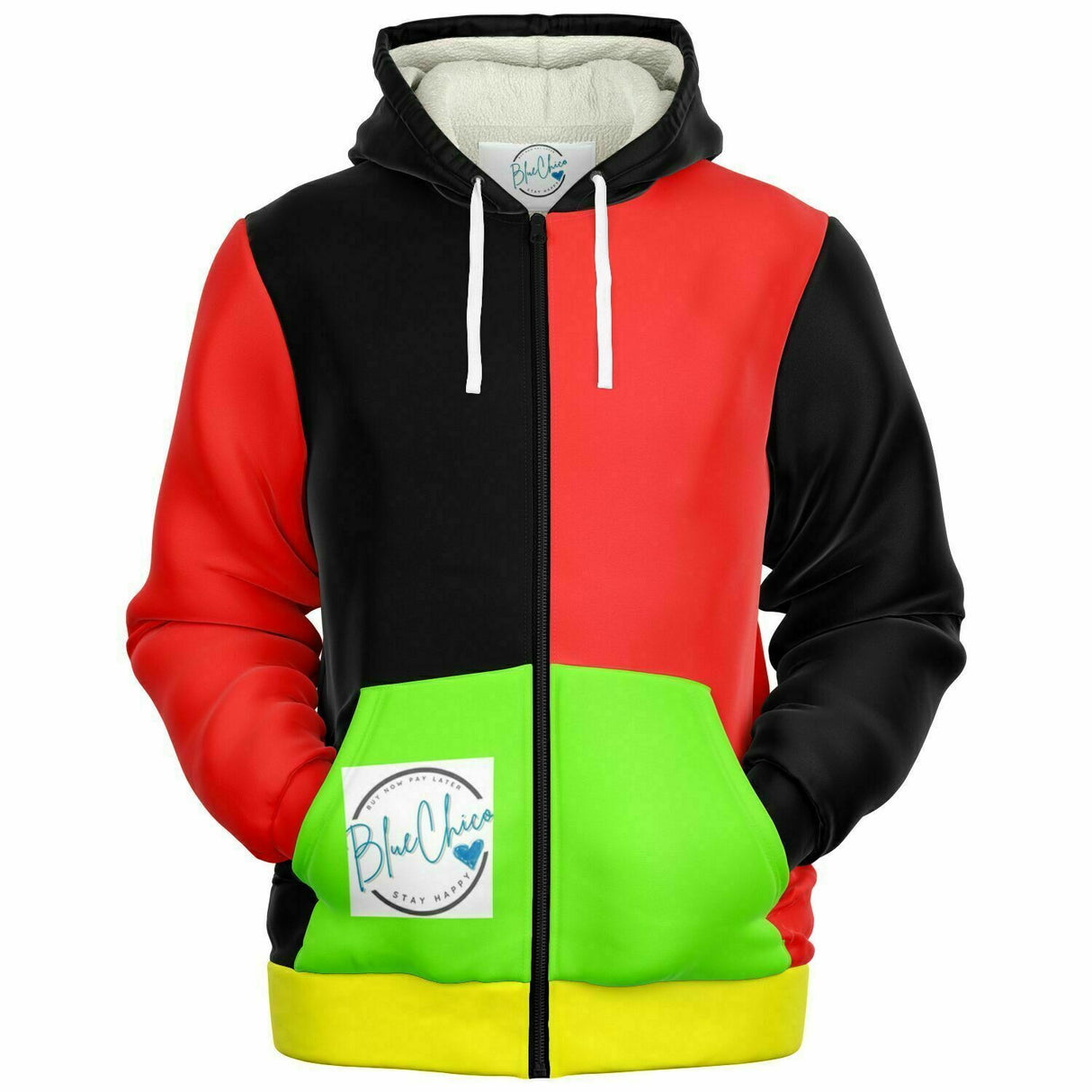 Old School MIcroFleece Zip Up Coat (Husky Fit)