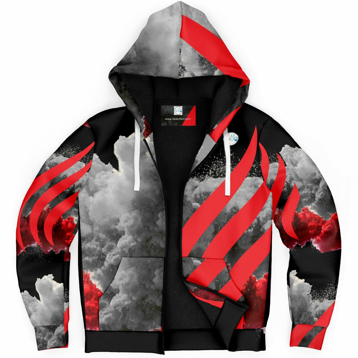 Red Smoke UNISEX Zip Up Youth Coat (Husky Fit)