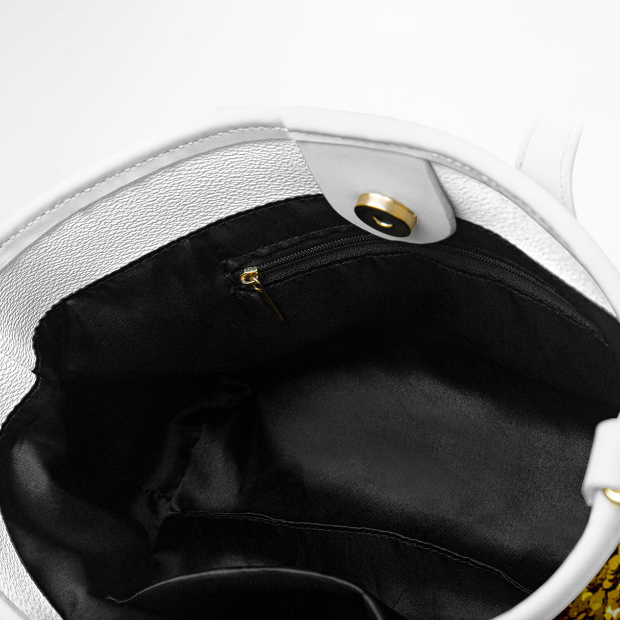 Luxury Gold Cross Christian Leather Tote Bag