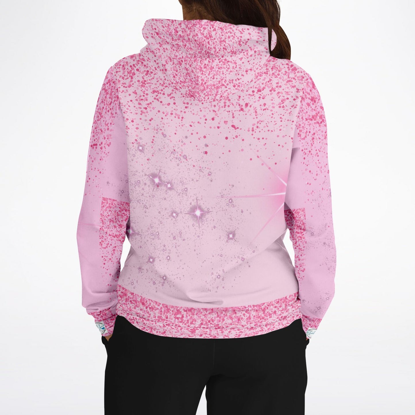 Pink Sparkle XTRA WARM Athletic Hoodie HUSKY SIZES
