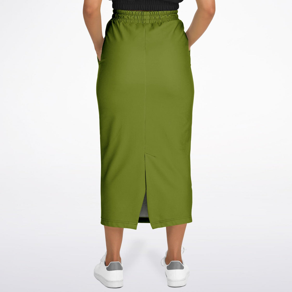 Evergreen Grace Modest Maxi Skirt – Hunter Green Long Skirt with Pockets (Ultra-Soft & Machine Washable)
