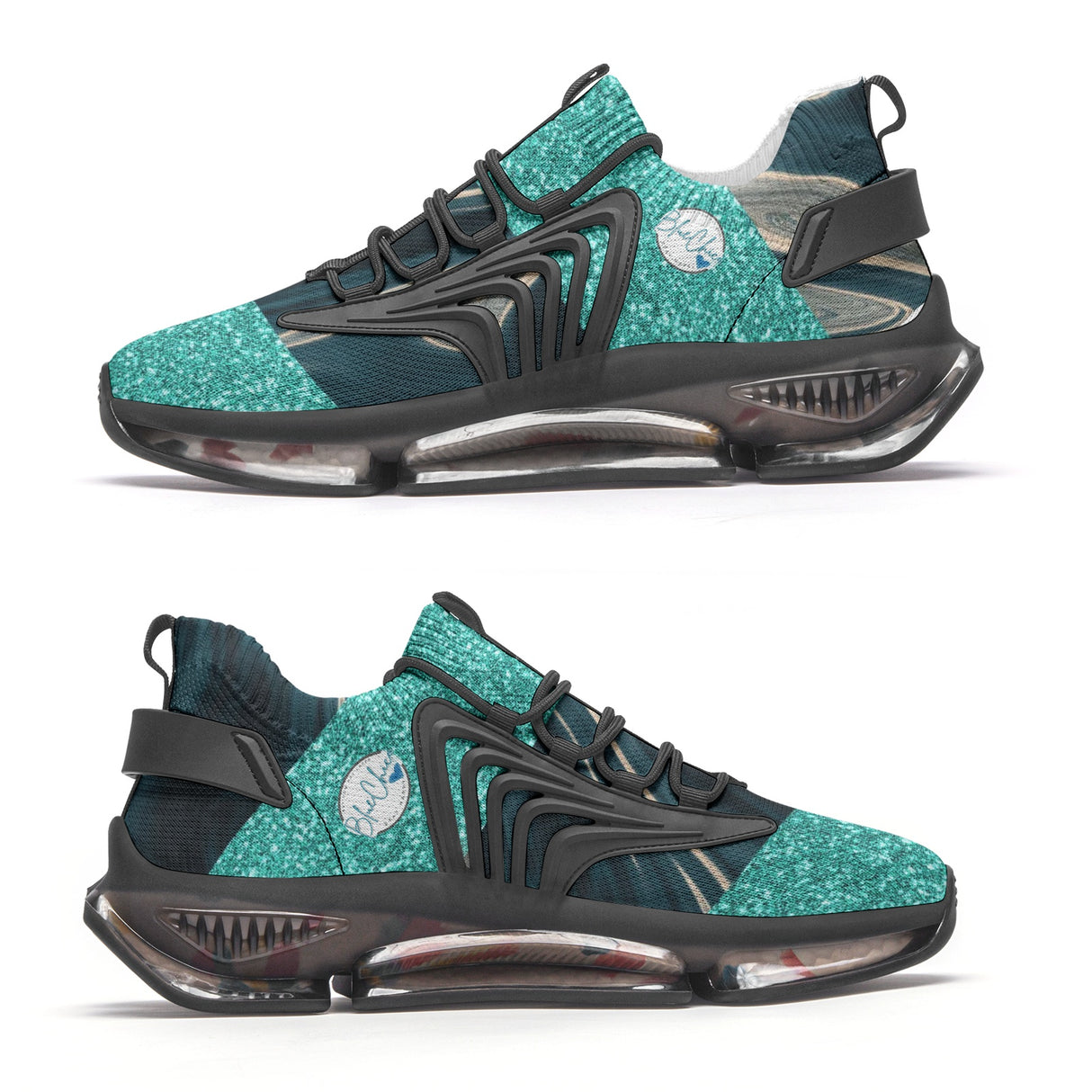 Demure Teal Unisex Low Top Mesh Sneakers, Shoes for Women, Women's Shoe, Women's tennis shoes, teal shoes, demure shoes