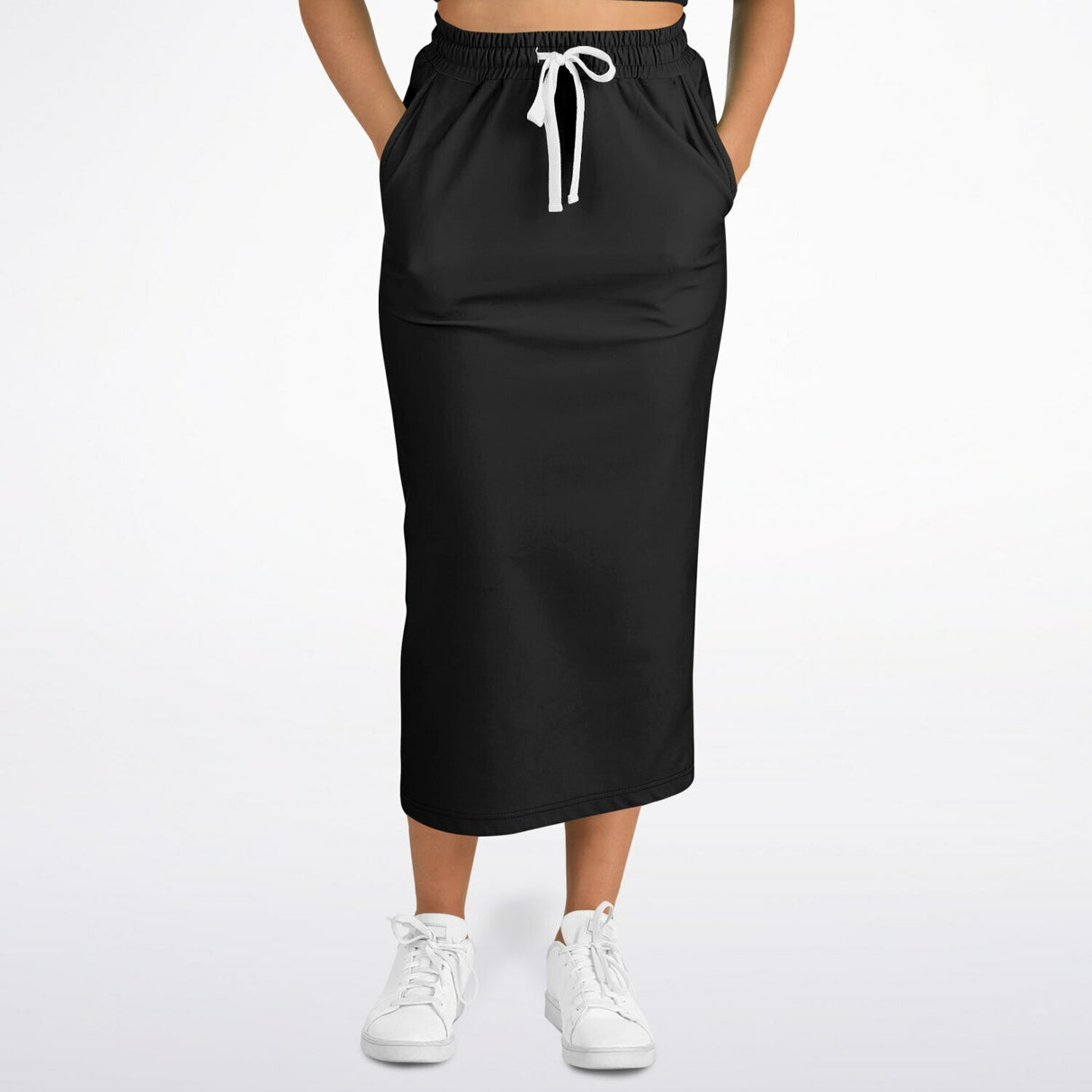Classy Black Modest Maxi Skirt – Elegant Long Skirt with Pockets (Ultra-Soft & Machine Washable)