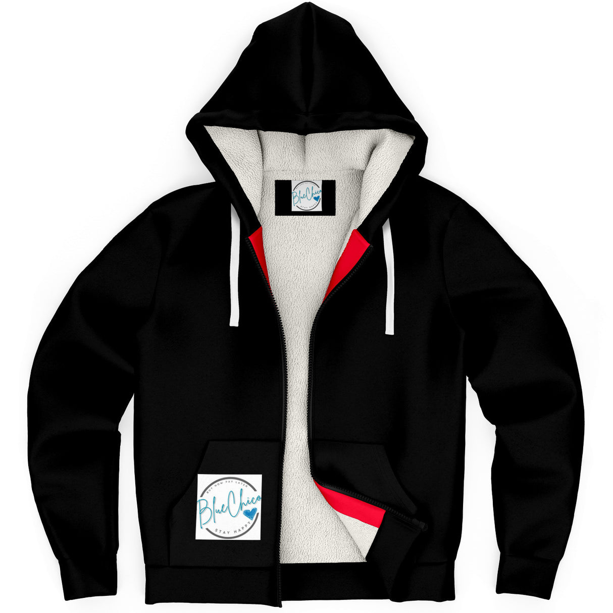 Basic Black UNISEX Zip Up Youth Coat (Husky Fit)