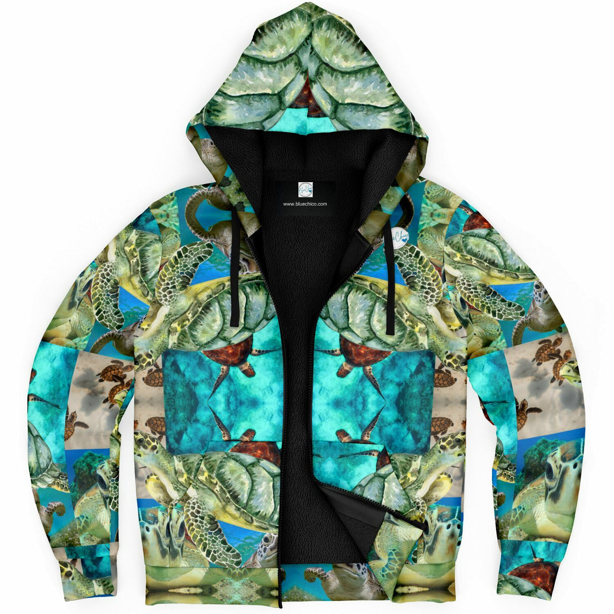 Sea Turtle Coat UNISEX Zip Up Youth Coat (Husky Fit)