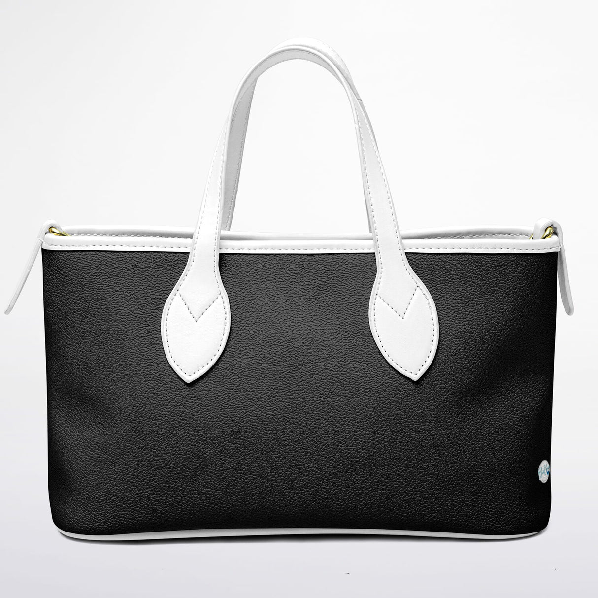 LDB in Tow™ Leather Tote – Elegant Black Purse | Minimalist Leather Handbag | Perfect Prom & Date Night Bag