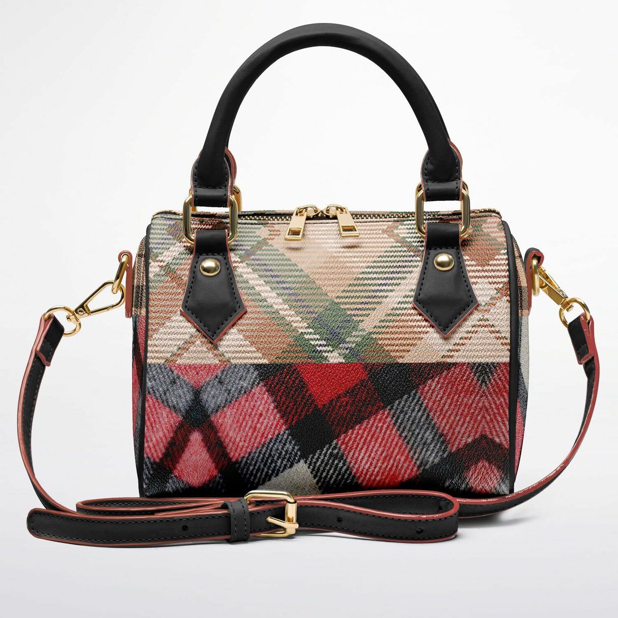 Scarlet Affair™ Crossbody – Red Plaid Mini Handbag | Elegant Small Purse for Prom & Date Night