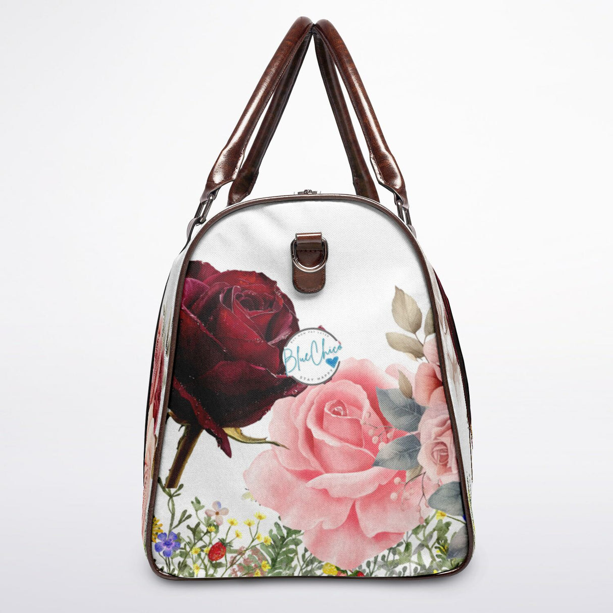 Rose Garden Canvas Duffel Bag – Weekender & Gym Travel Bag | Durable Overnight Bag