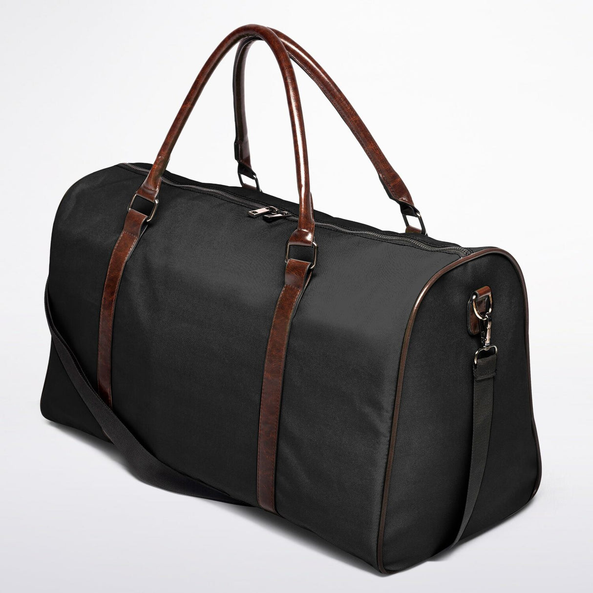 Basic Black Canvas Duffel Bag – Weekender & Gym Travel Bag | Durable Overnight Bag