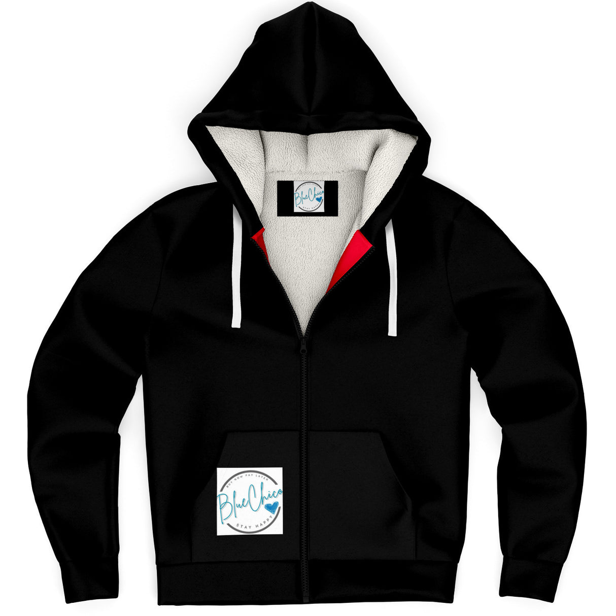 Basic Black UNISEX Zip Up Youth Coat (Husky Fit)