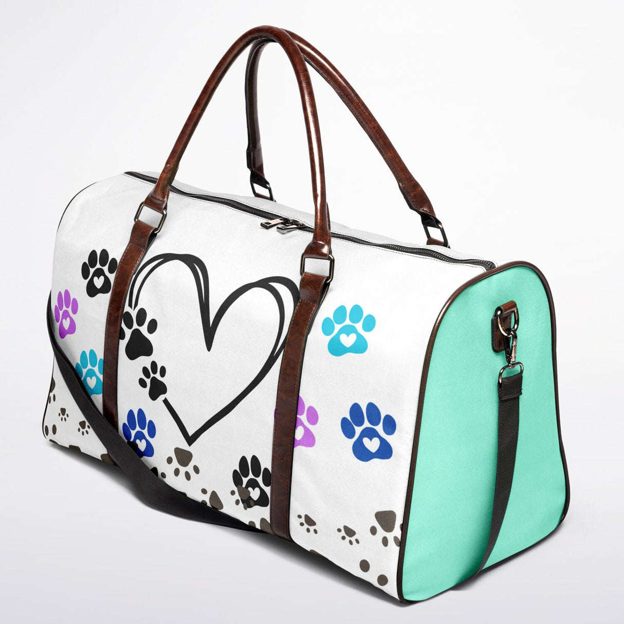 Dog Love Canvas Duffel Bag – Weekender & Gym Travel Bag | Durable Overnight Bag