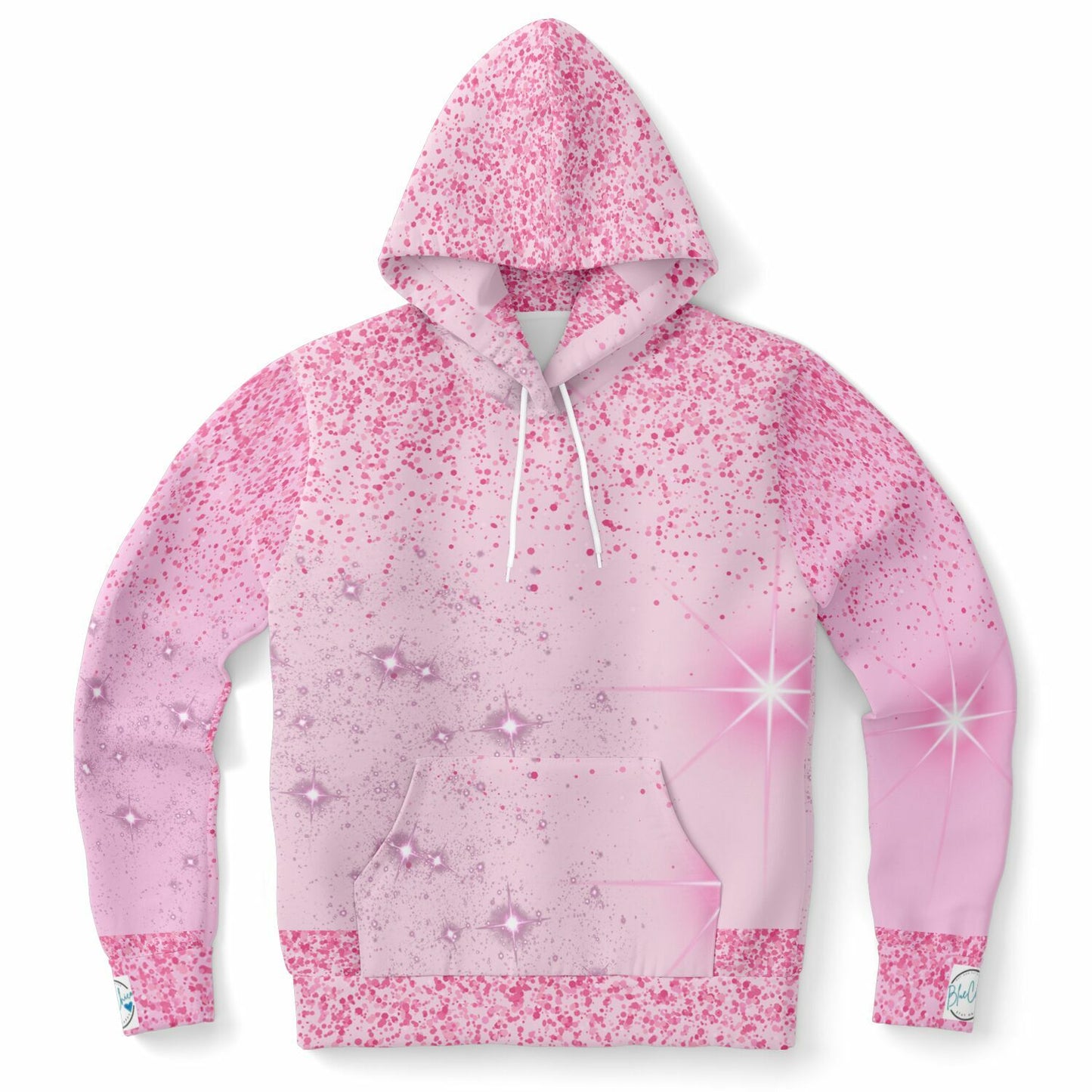 Pink Sparkle XTRA WARM Athletic Hoodie HUSKY SIZES