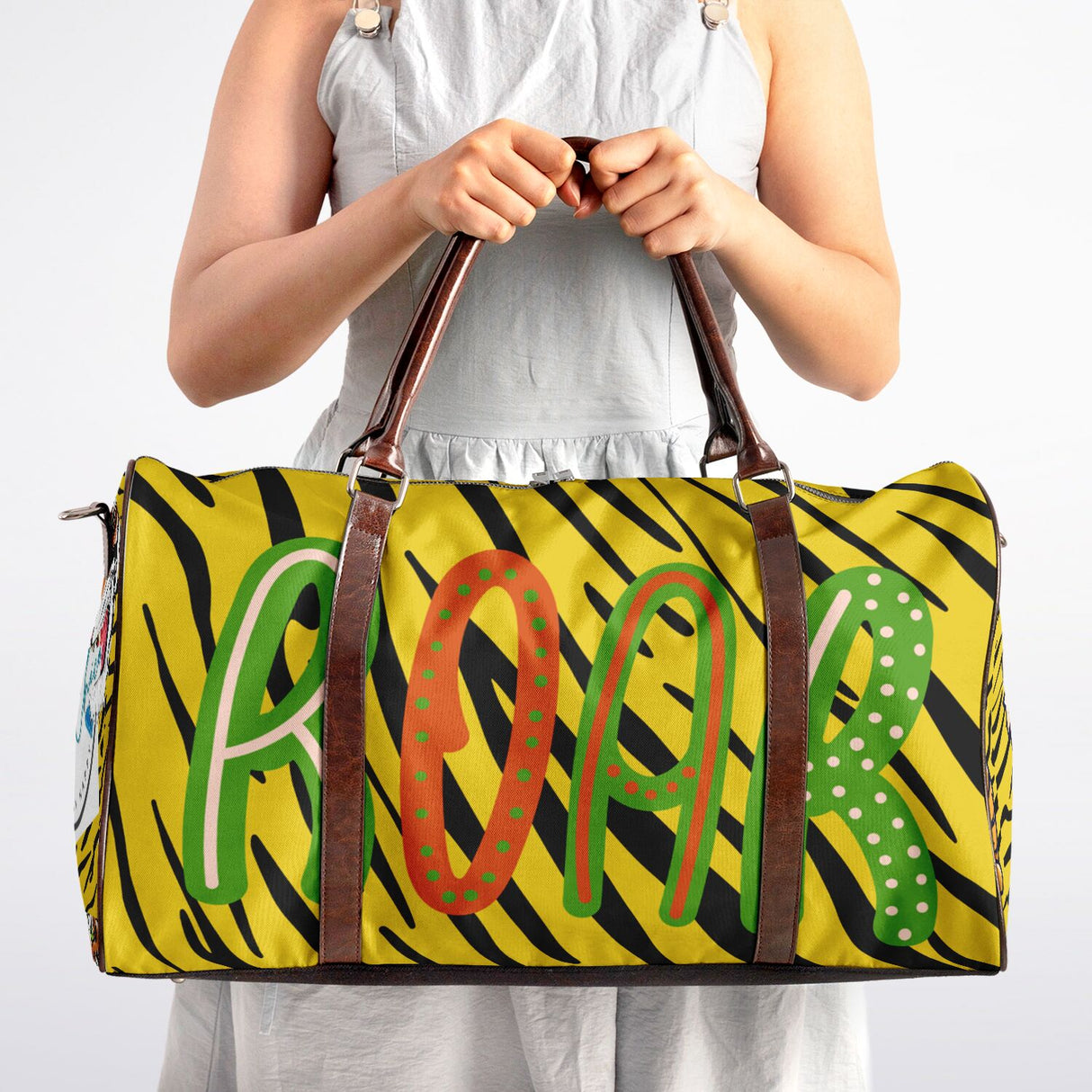 Kids Animal Print Duffel Bag – Tiger & Cheetah Travel Bag | Boys & Girls Overnight & Gym Bag