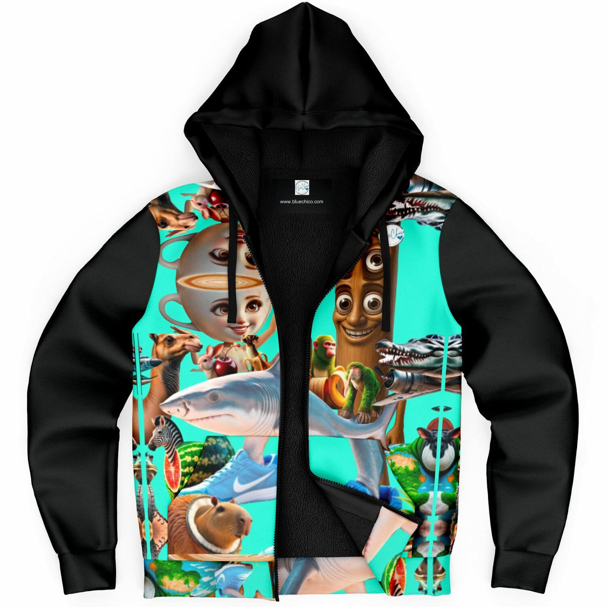 Italian Brainrot UNISEX Zip Up Youth Coat (Husky Fit)