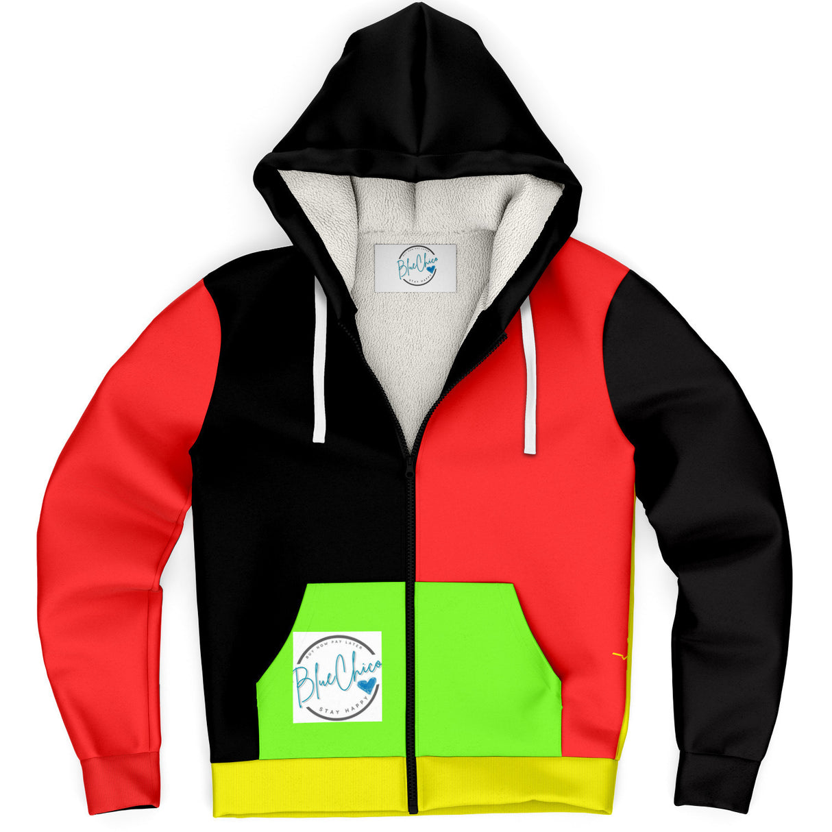 Old School MIcroFleece Zip Up Coat (Husky Fit)