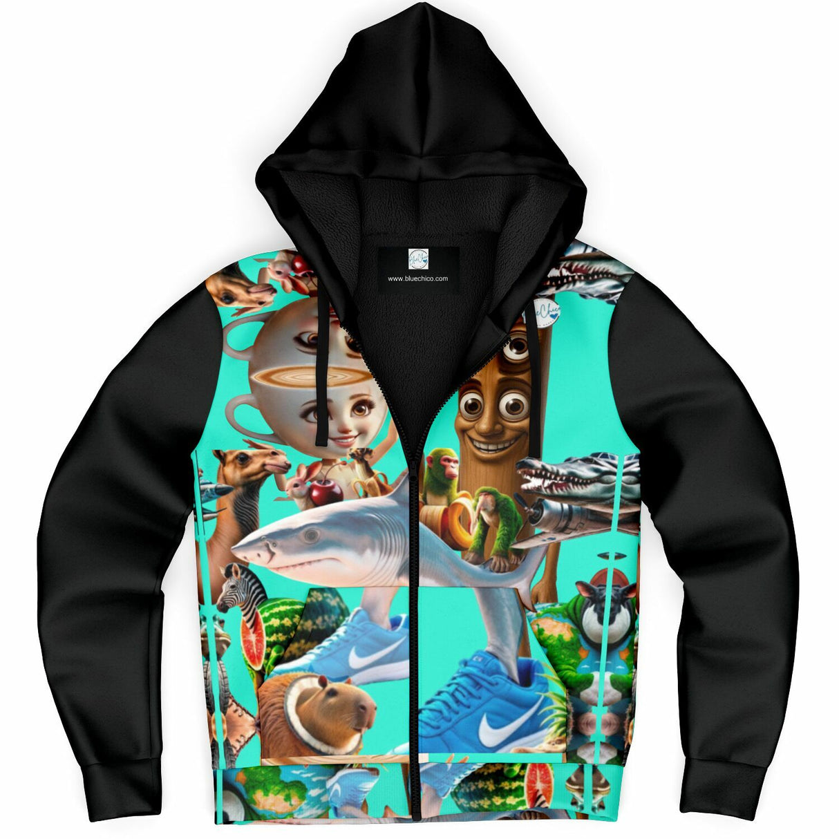 Italian Brainrot UNISEX Zip Up Youth Coat (Husky Fit)