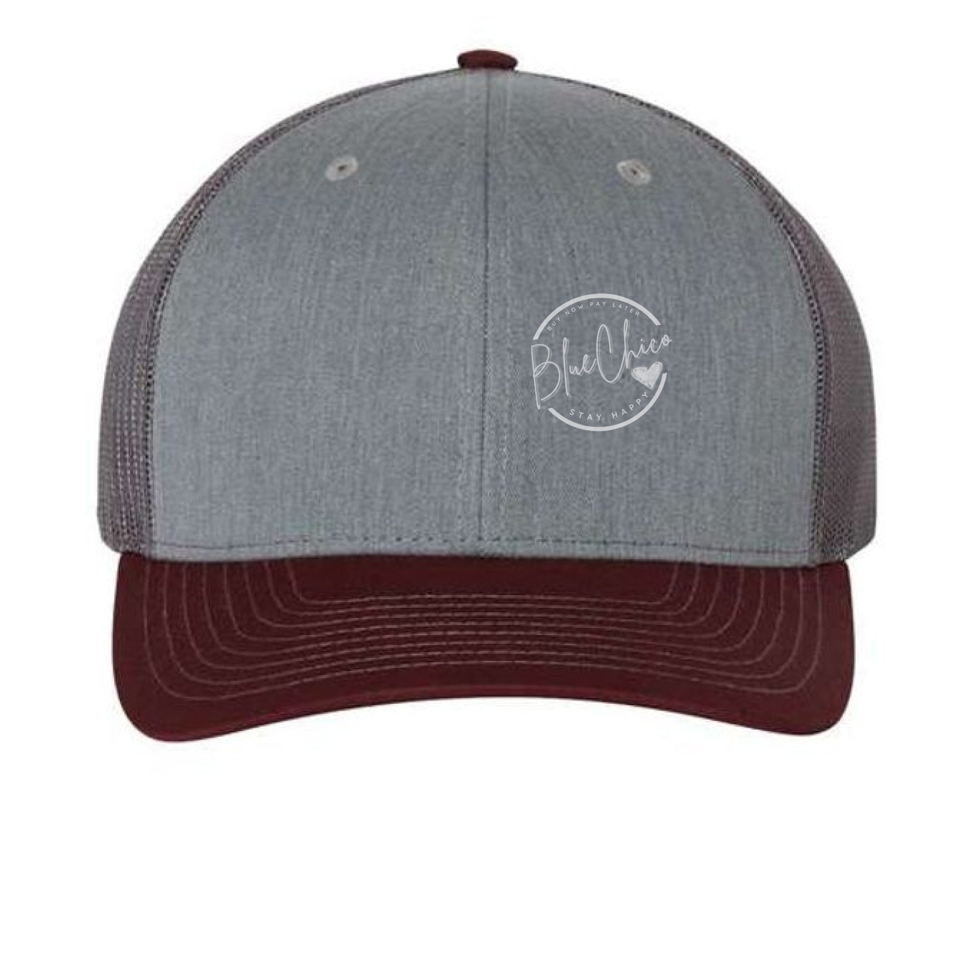 Heather Grey/ Charcoal/ Maroon - FRONT