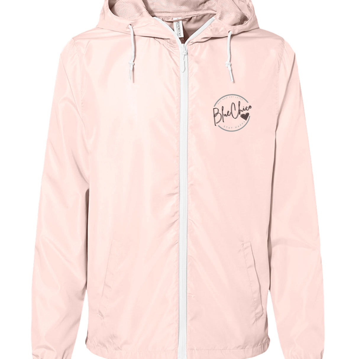 Blush/ White Zipper - FRONT