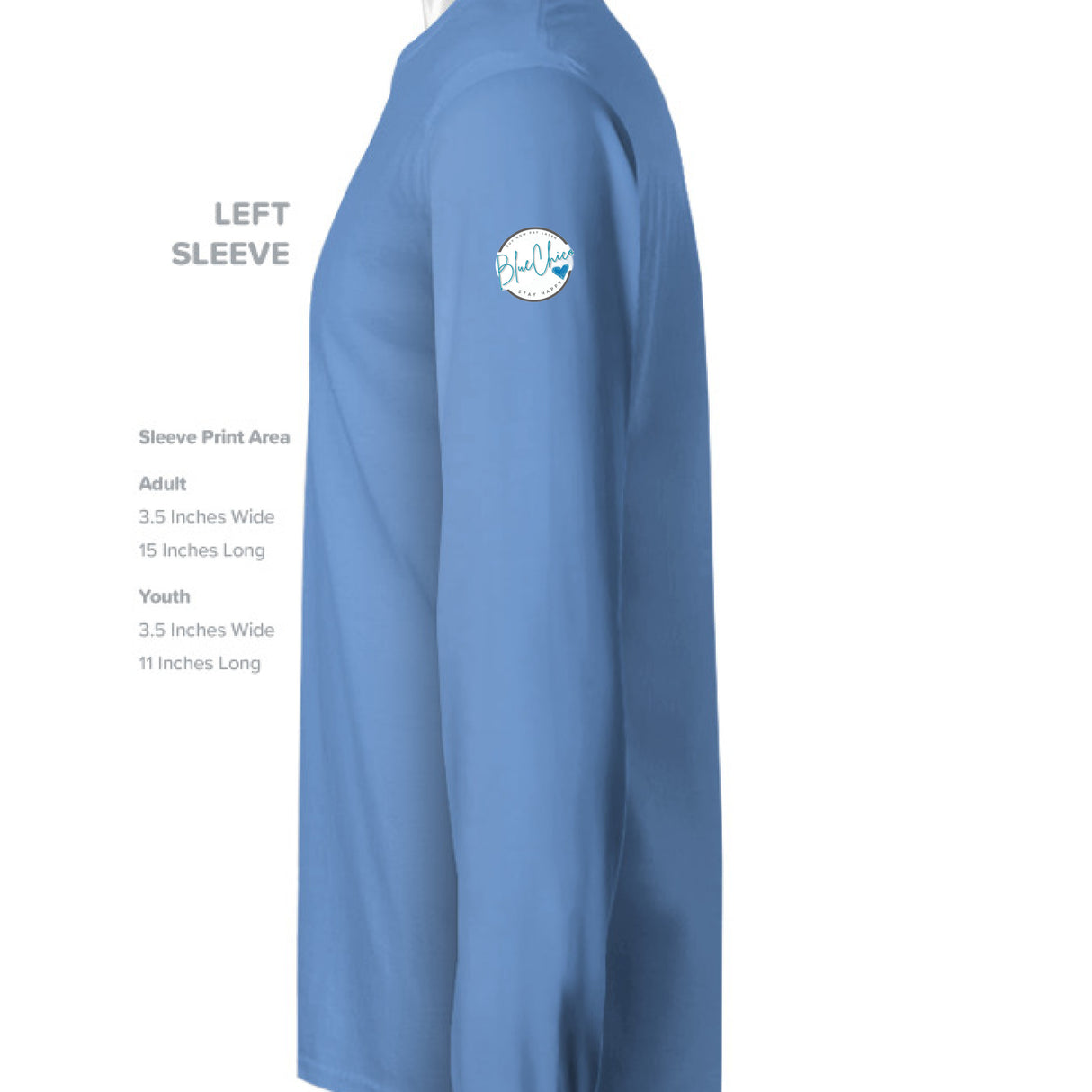 Azure Blue - SLEEVE_LEFT