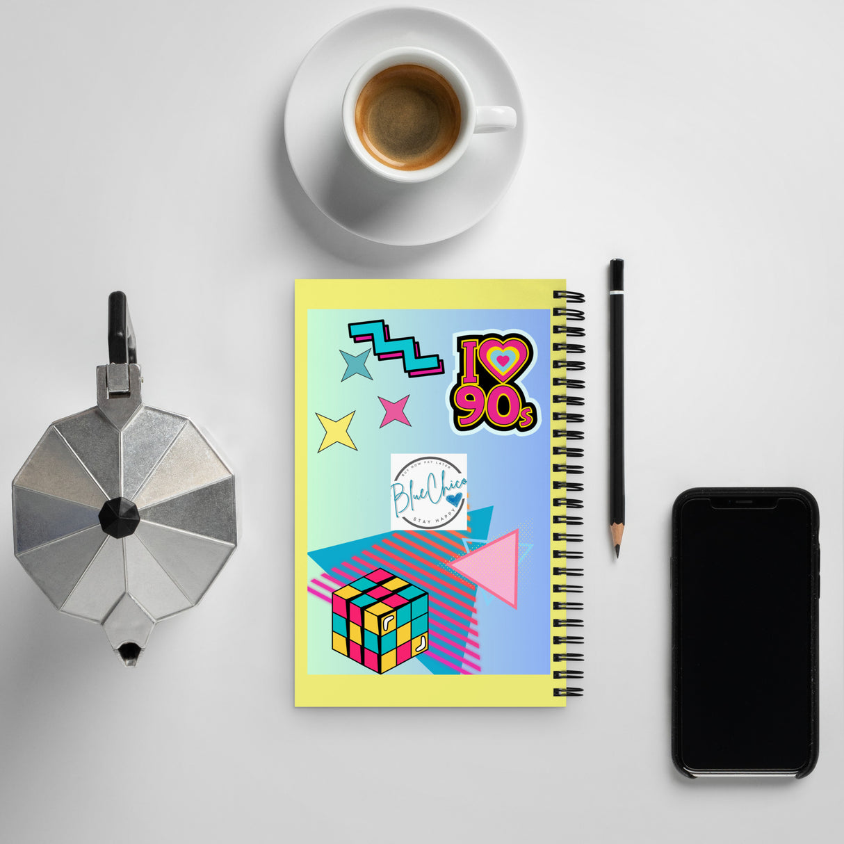 90's Rad Spiral notebook