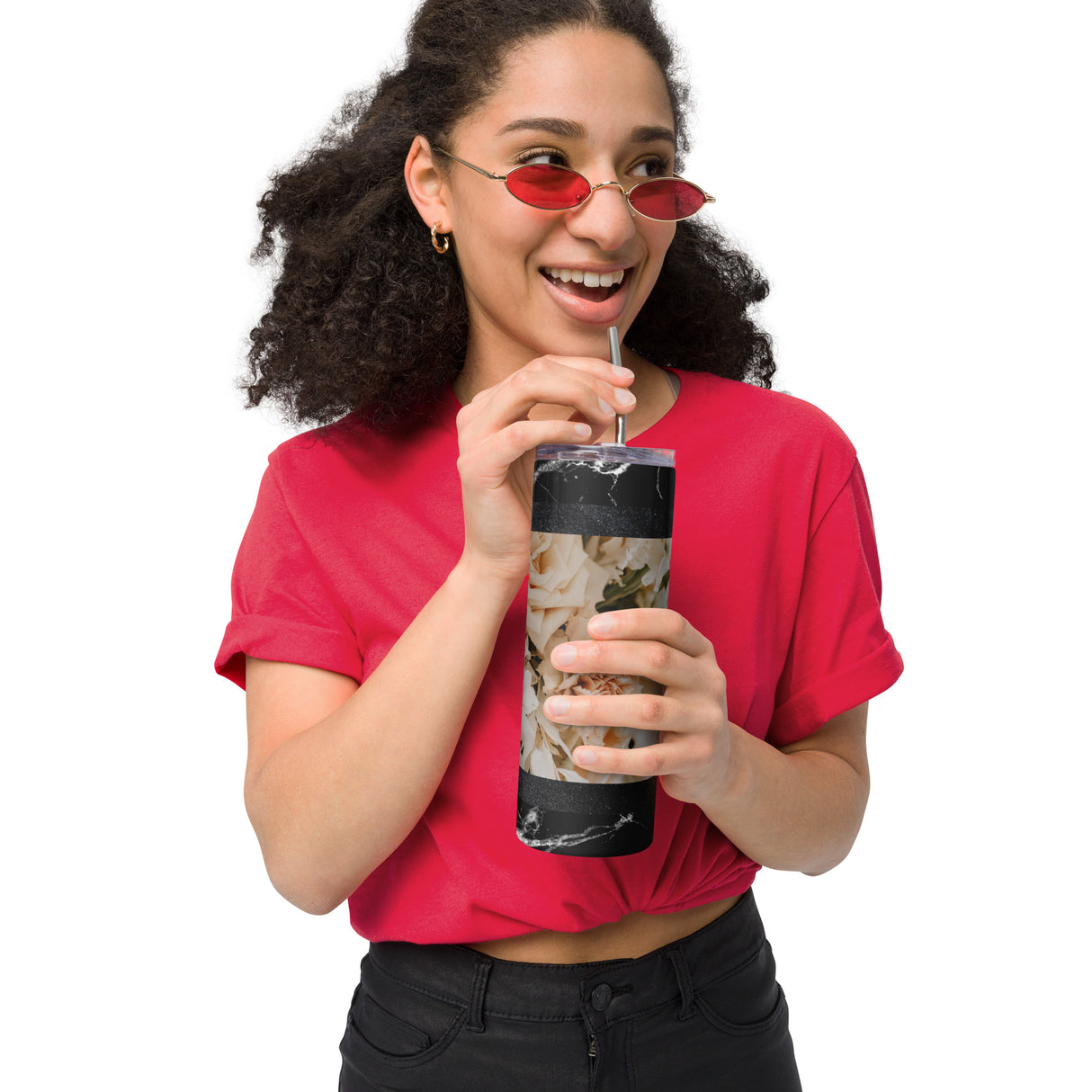 Royal Floral Stainless Steel Tumbler