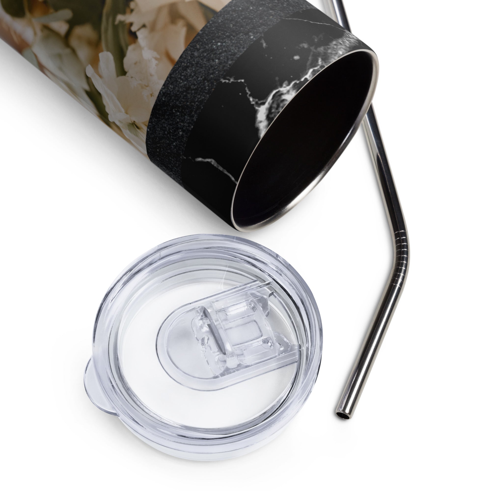 Royal Floral Stainless Steel Tumbler