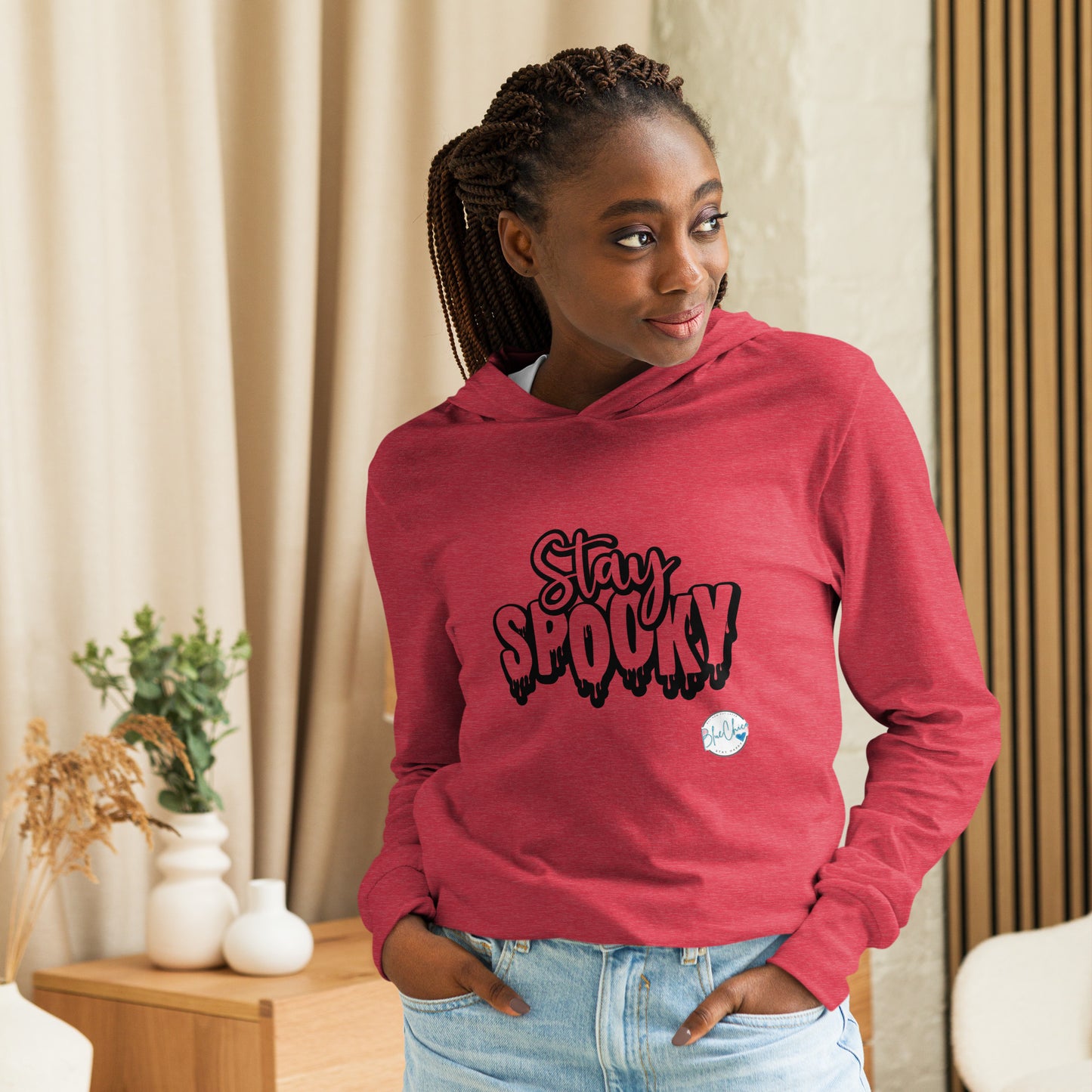 Stay Spooky Hooded long-sleeve tee