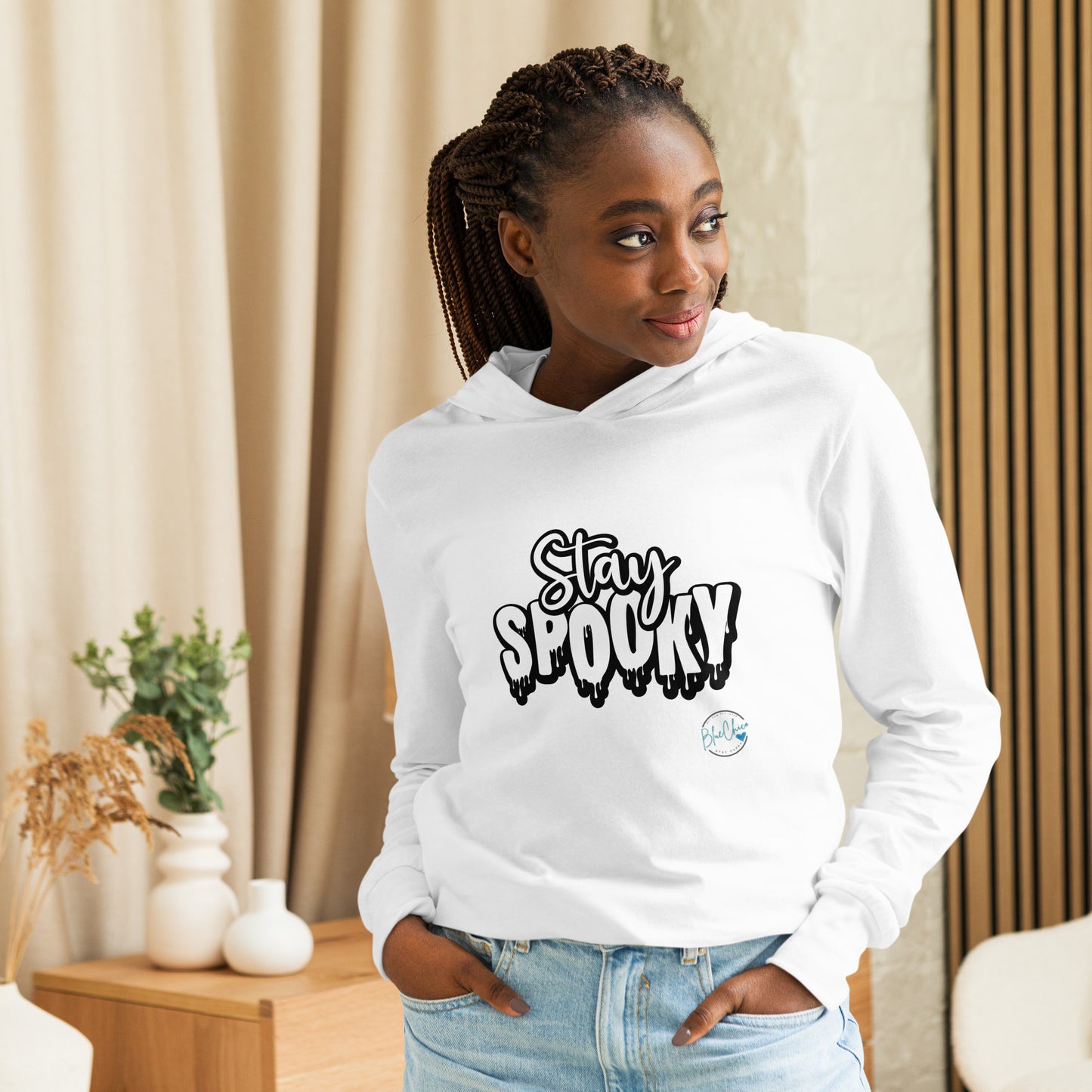 Stay Spooky Hooded long-sleeve tee