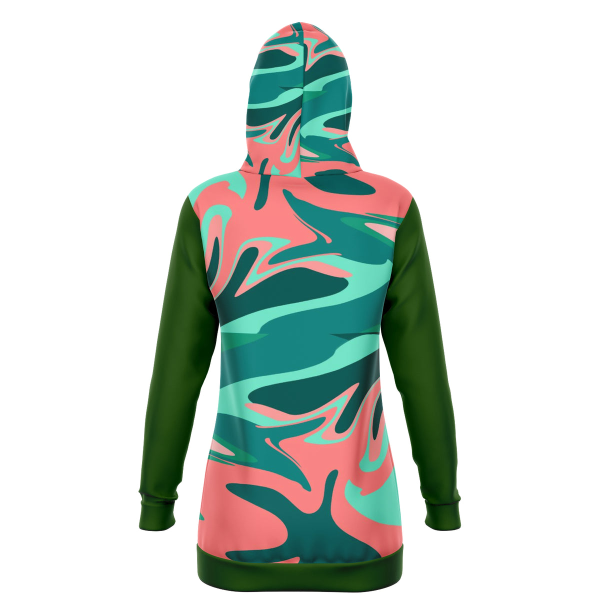 Suburban Camo Longline Hoodie