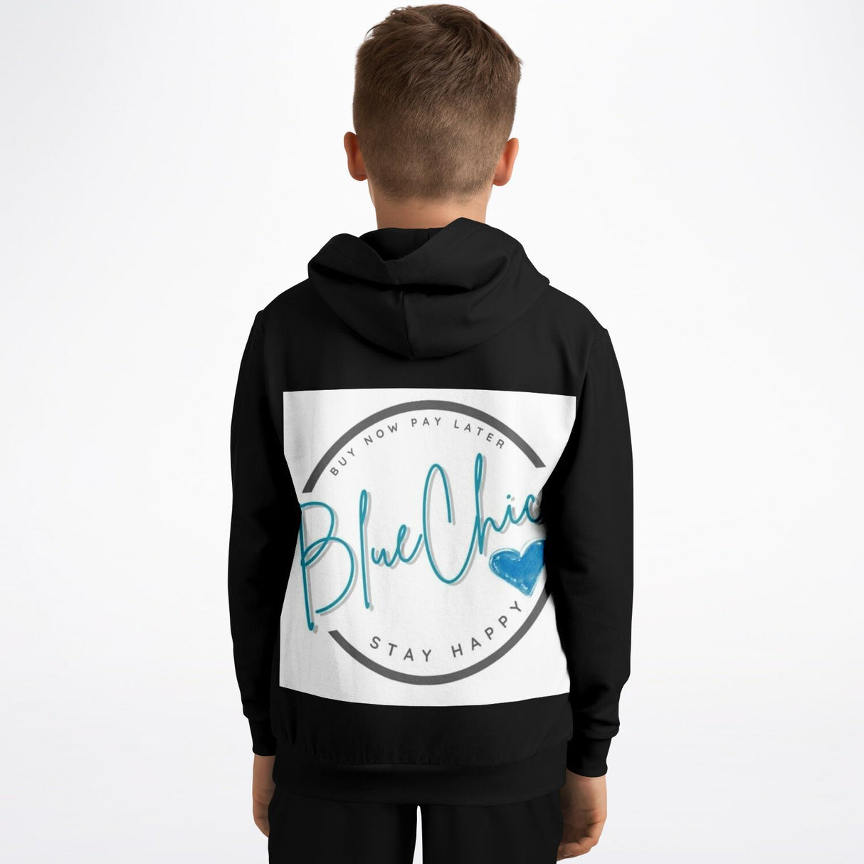 Basic Black PREMIUM Kids Hoodie