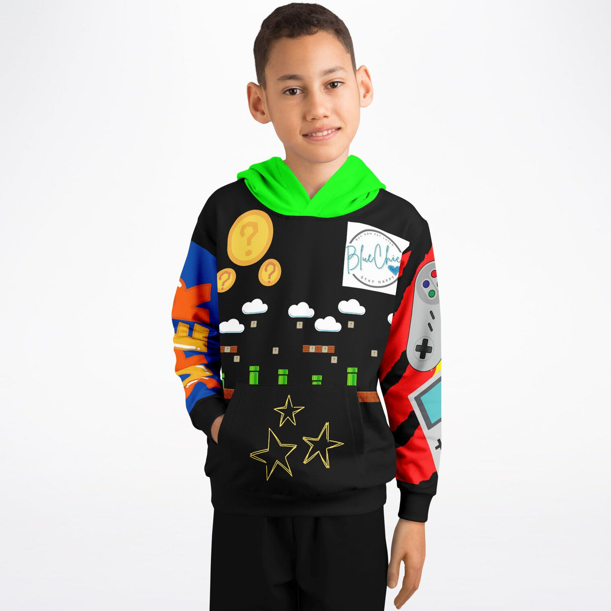 90's Video Gamer Kid's Premium Hoodie