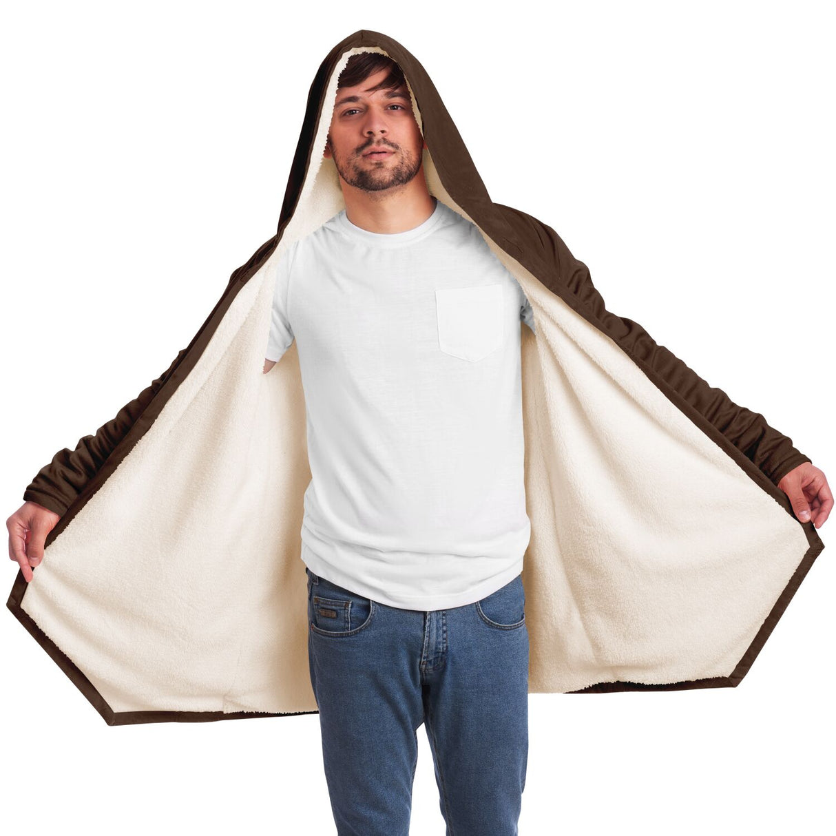 Hot Chocolate Microfleece Cloak