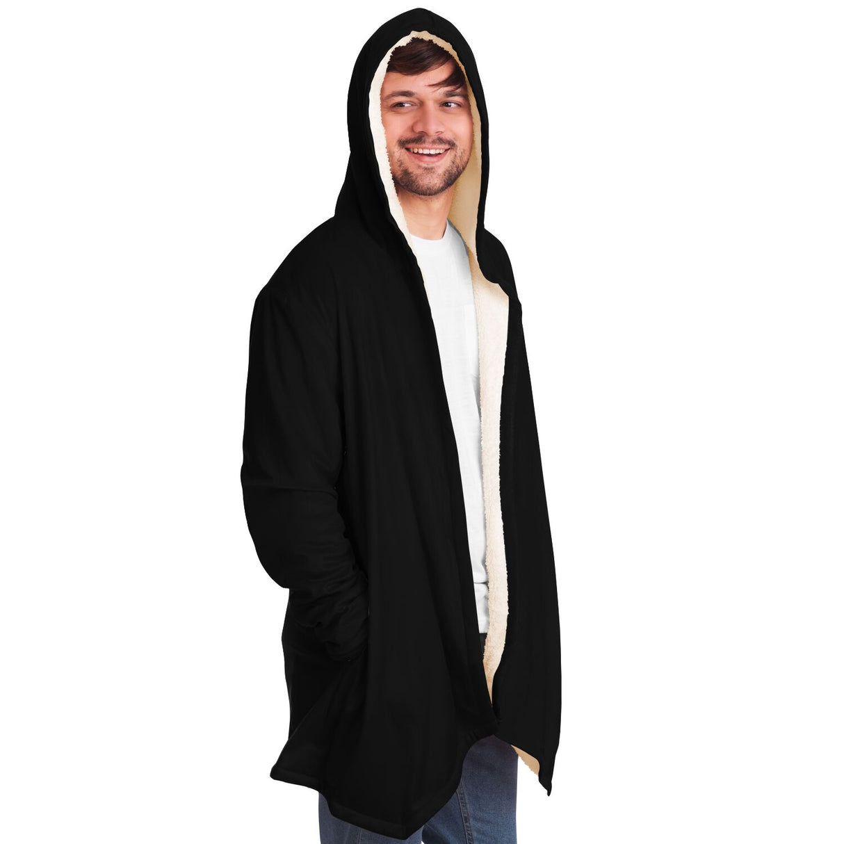 Basic Black Microfleece Cloak