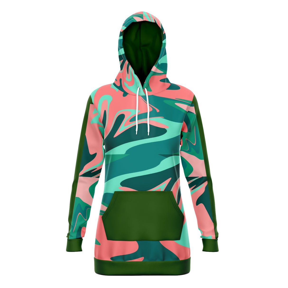 Suburban Camo Longline Hoodie