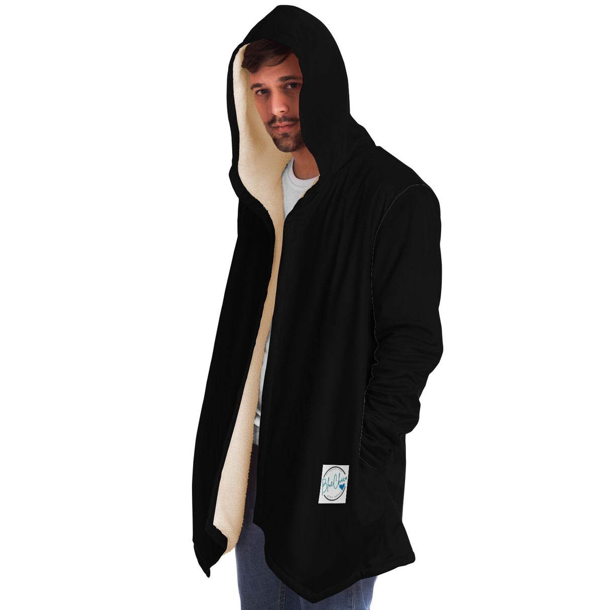 Basic Black Microfleece Cloak