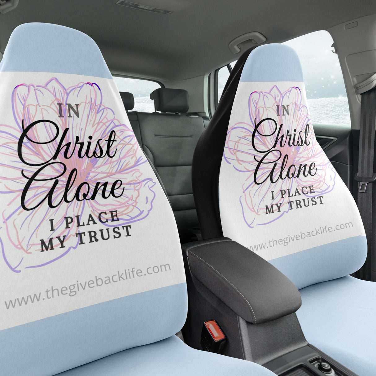 In Christ Alone Automobile Seat Cover