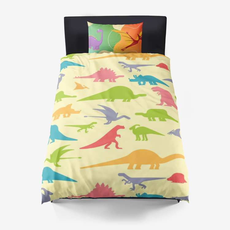 Dino Pals Duvet Cover and Pillowcase Set-