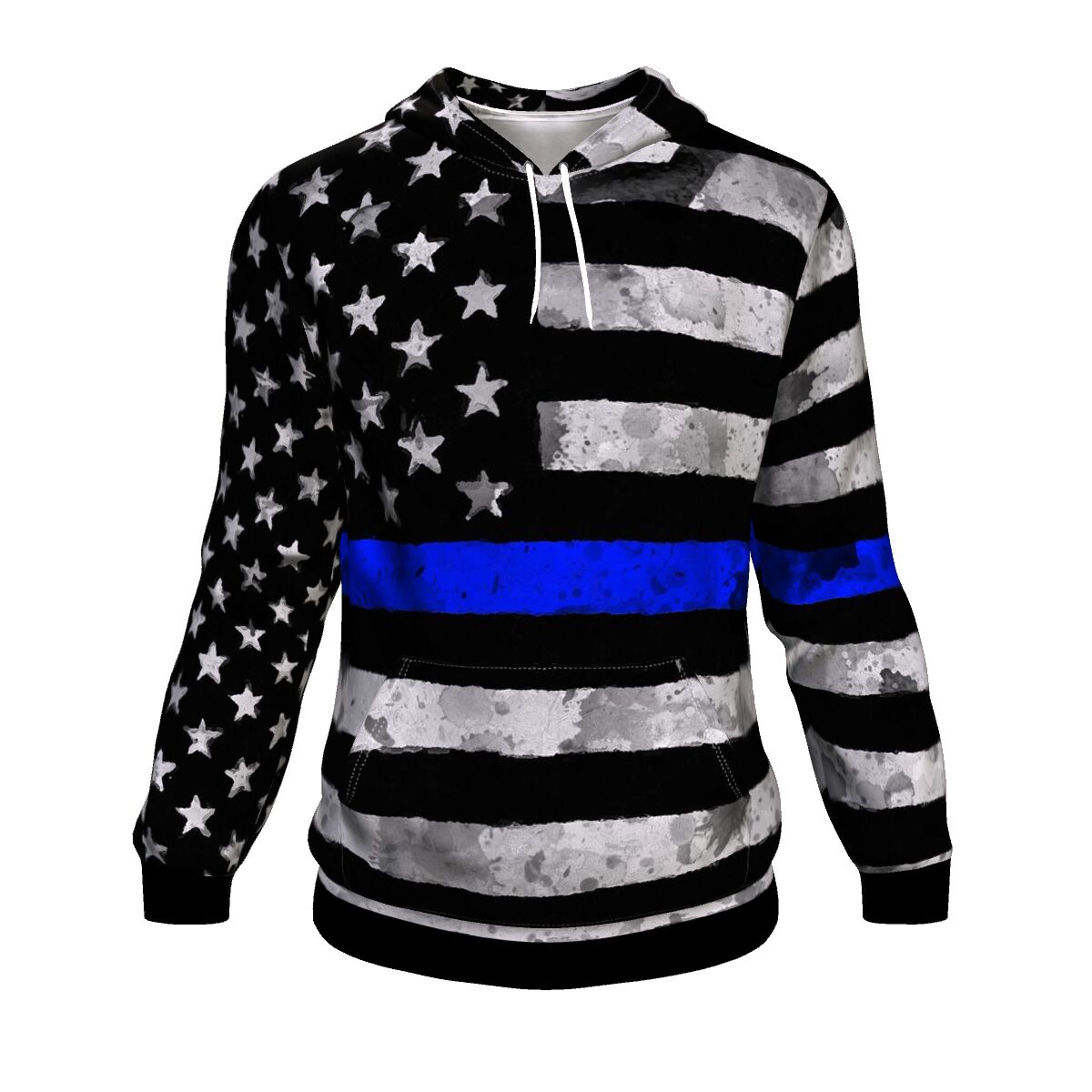 Adult Blue Line Hoodie