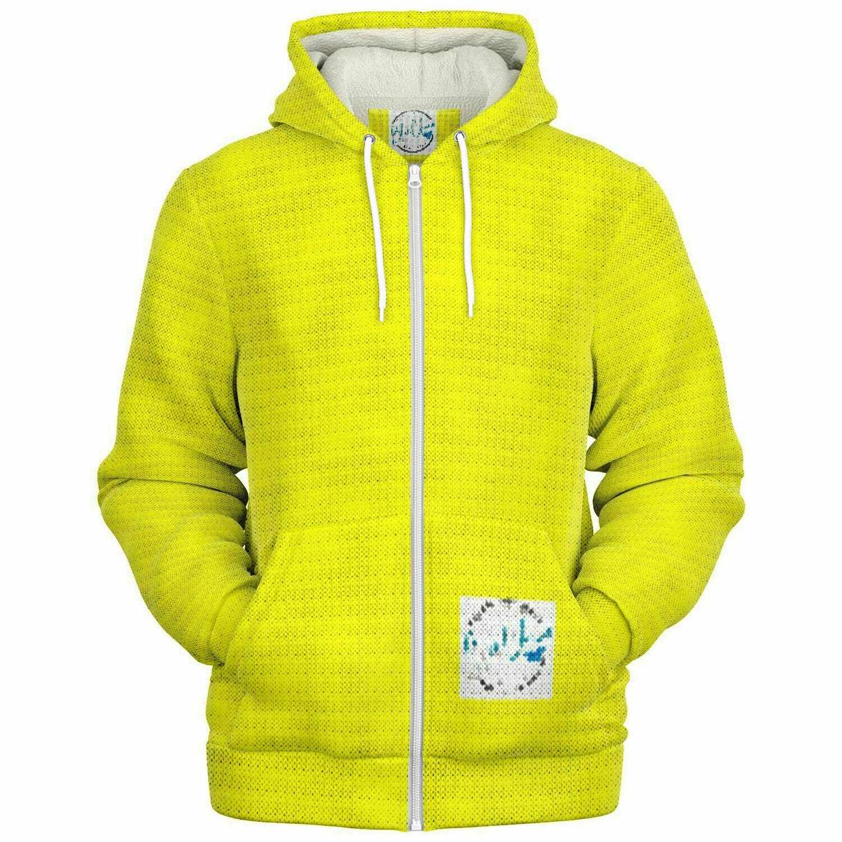 Bright Yellow MicroFleece Coat