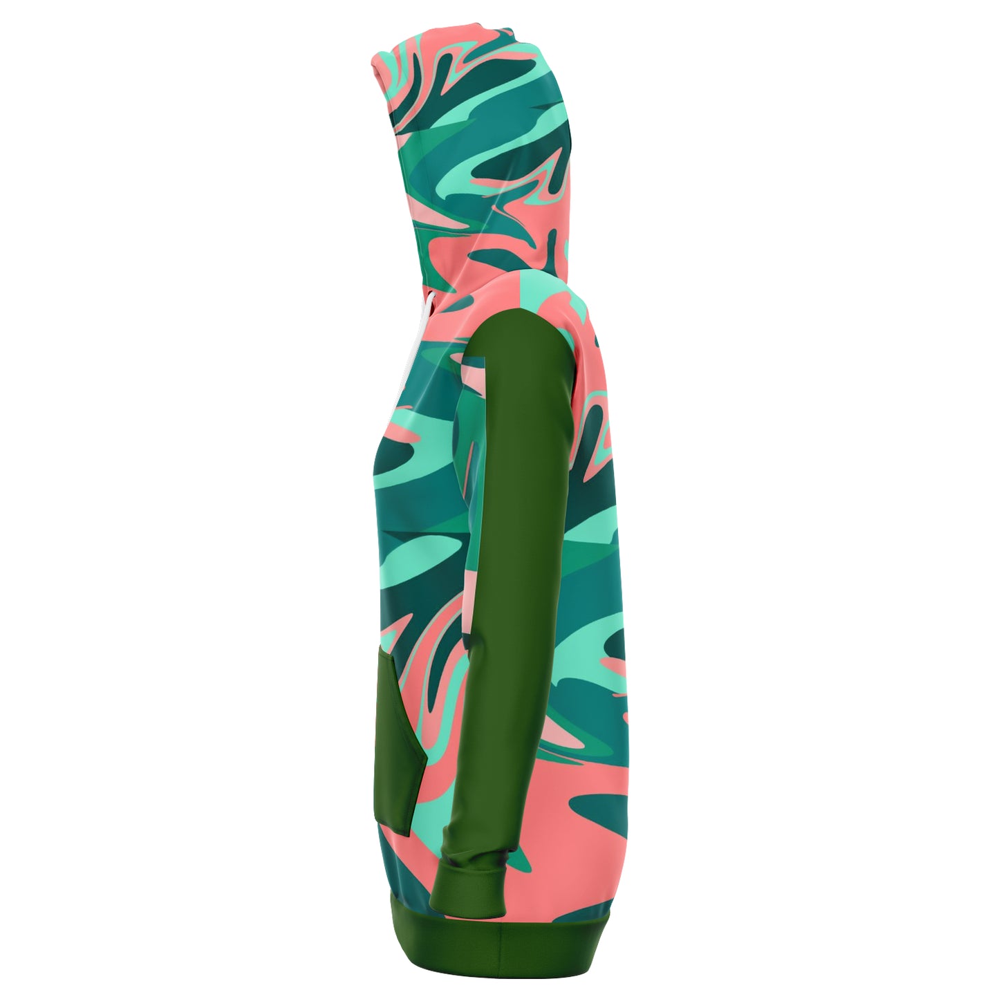 Suburban Camo Longline Hoodie