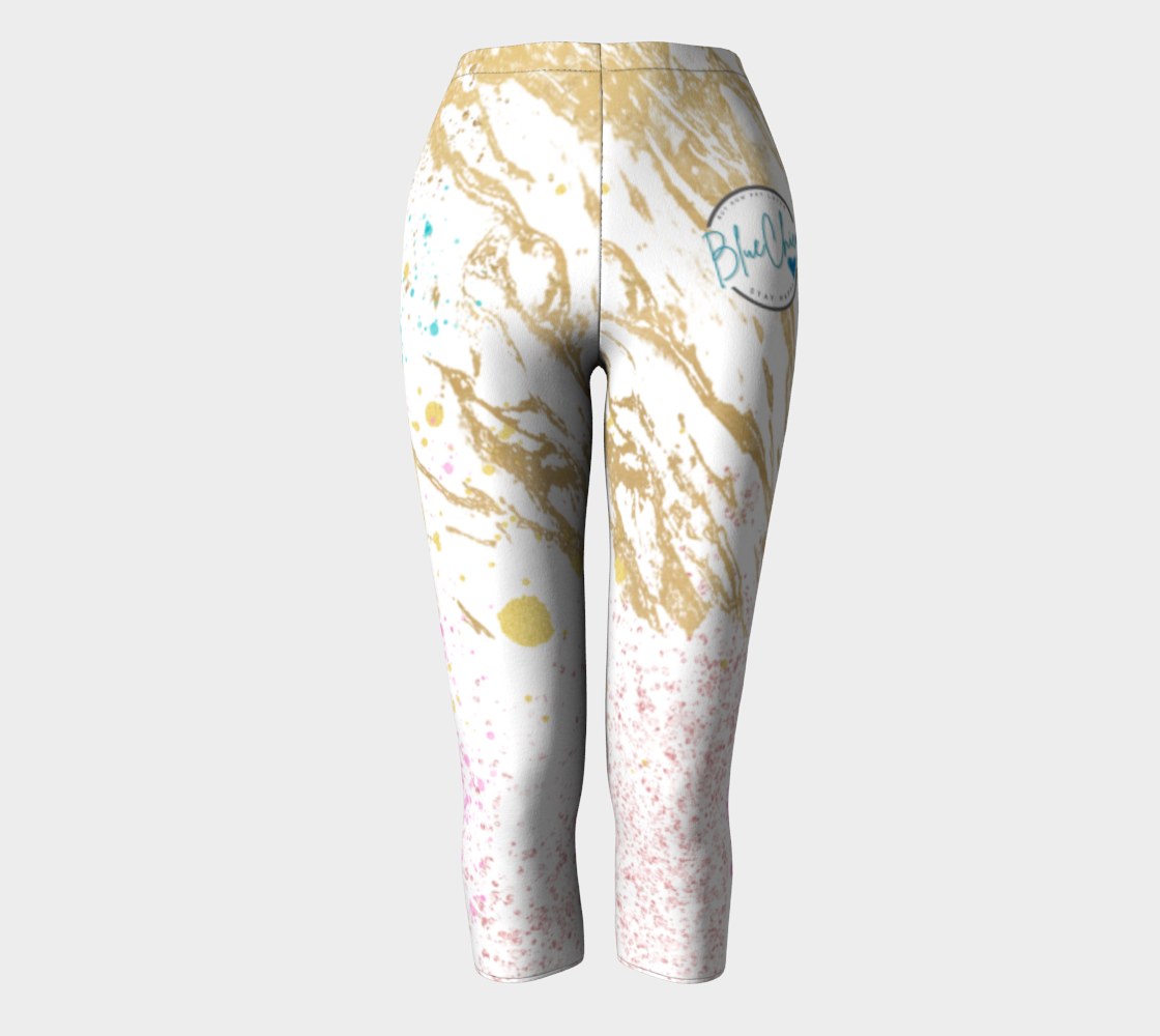 Marble Queen Premium Stretch Capri Leggings