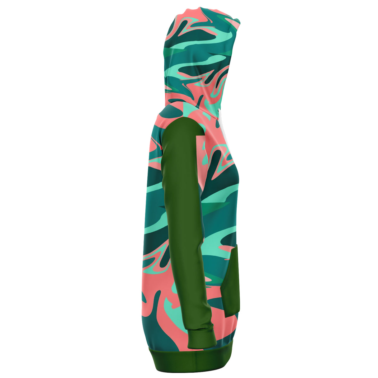 Suburban Camo Longline Hoodie