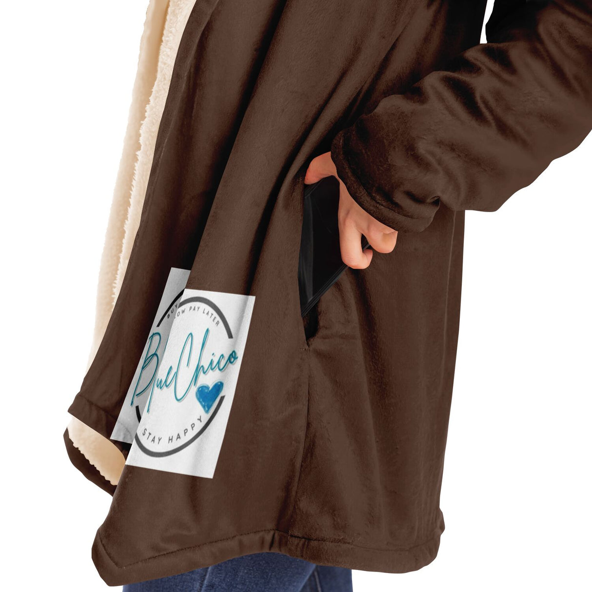 Hot Chocolate Microfleece Cloak