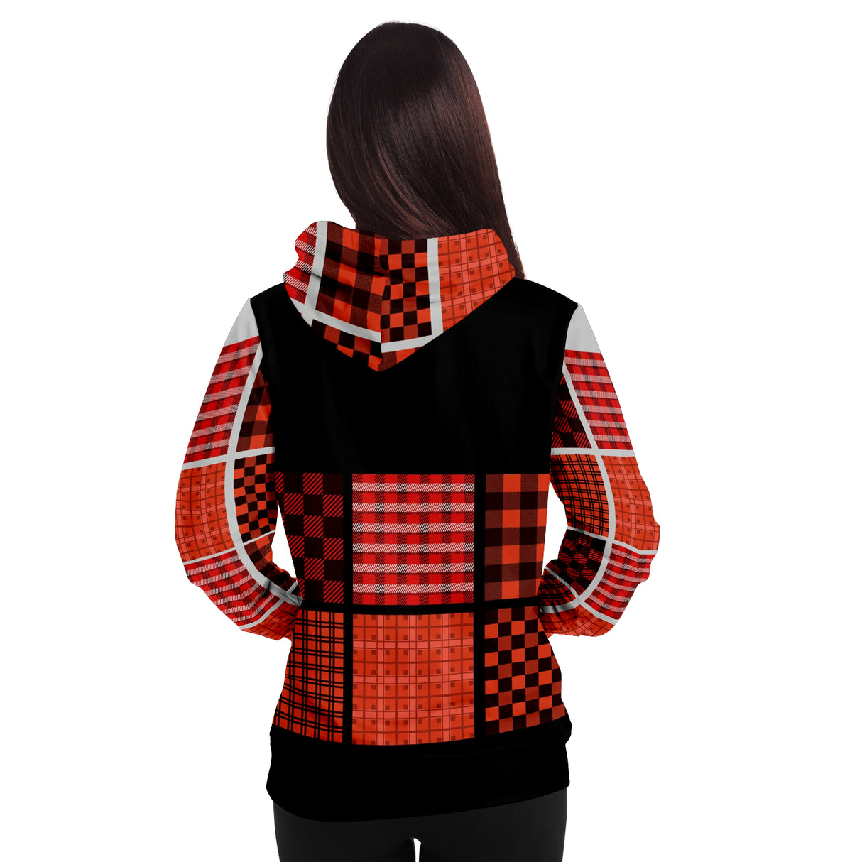 Fall Fun- New Jersey Plaid Premium Adult Hoodie