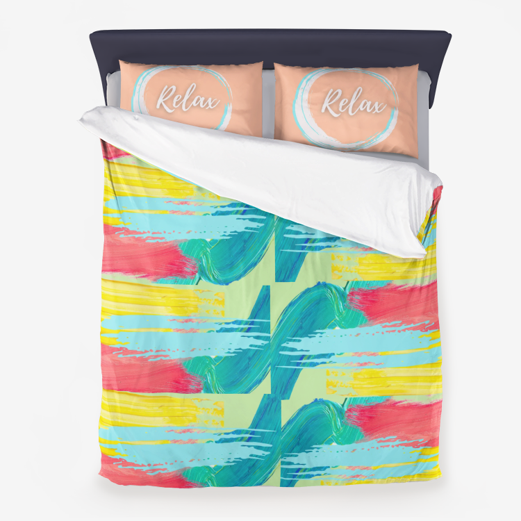Ocean Vibes Duvet Cover and Pillowcase Set- 21% off Black Friday