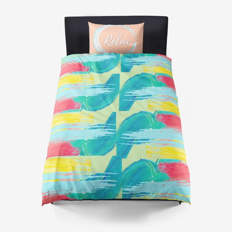Ocean Vibes Duvet Cover and Pillowcase Set- 21% off Black Friday