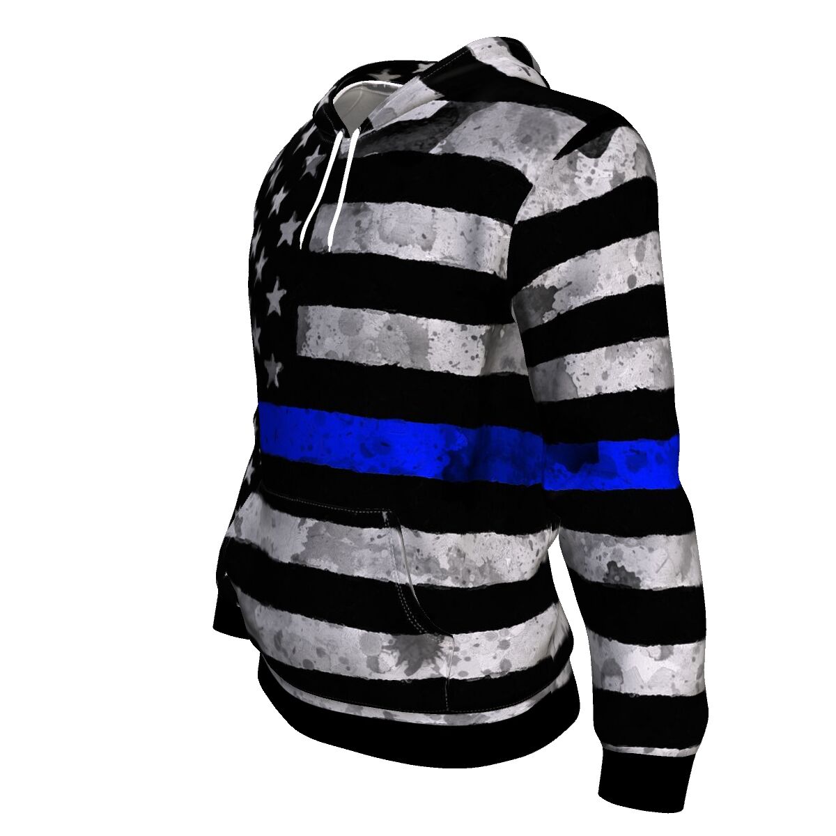 Adult Blue Line Hoodie