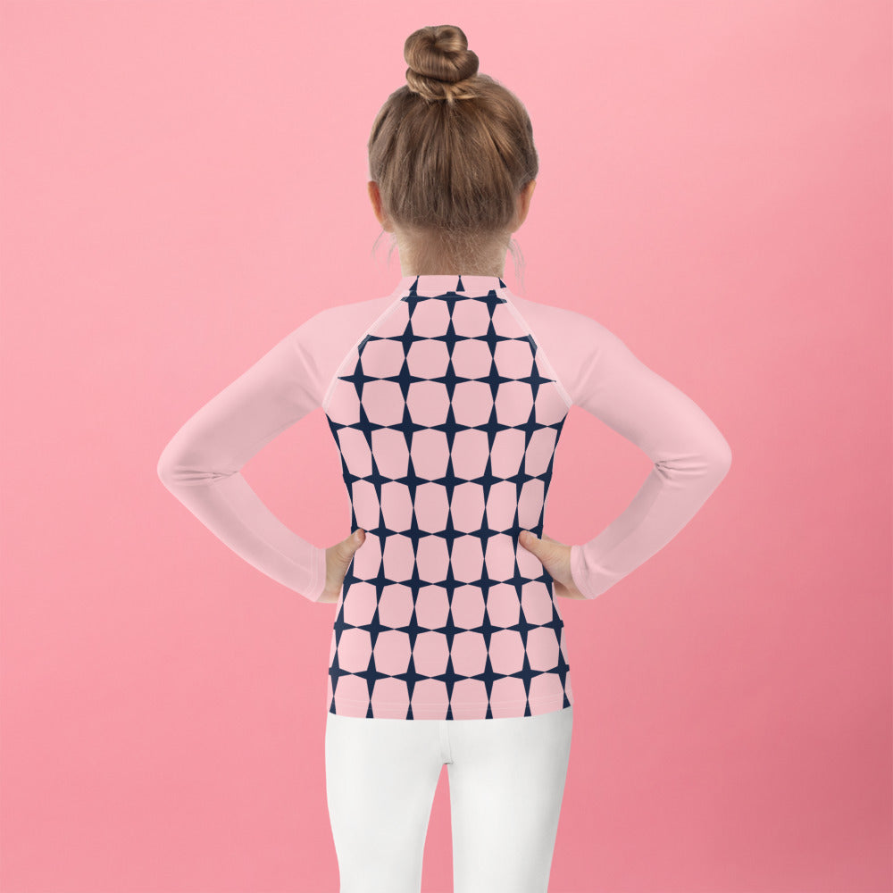 Pink Geo Kids Rash Guard